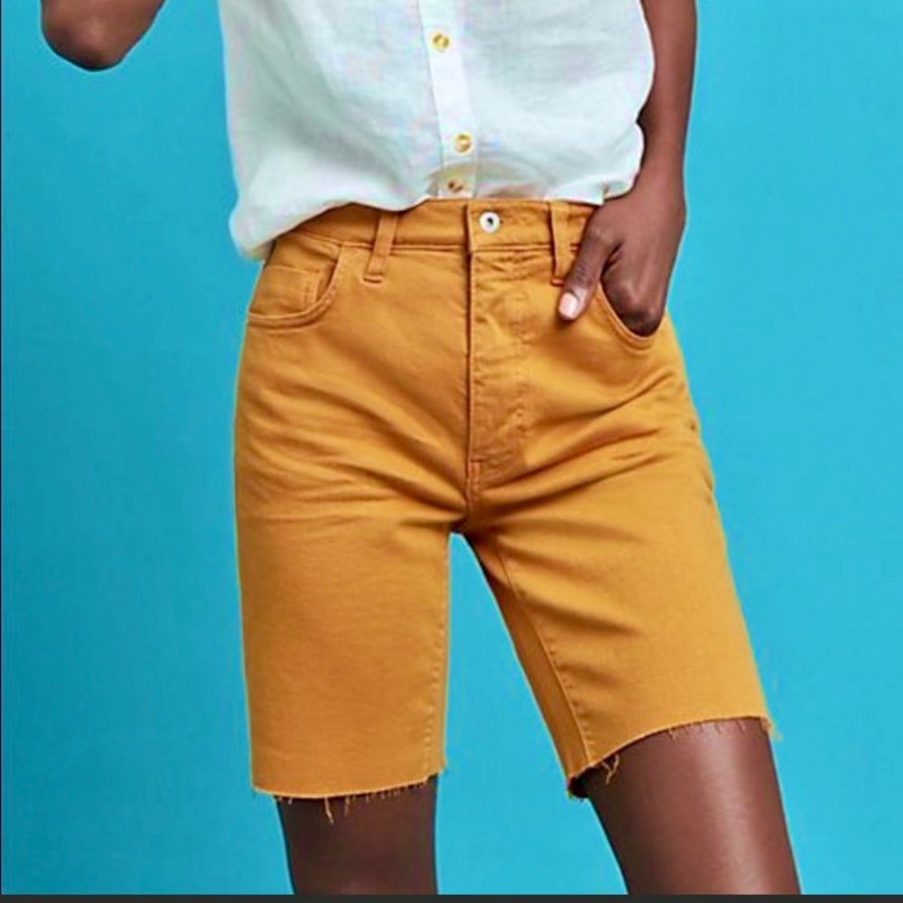 Anthropologie Pilcro high rise denim shorts